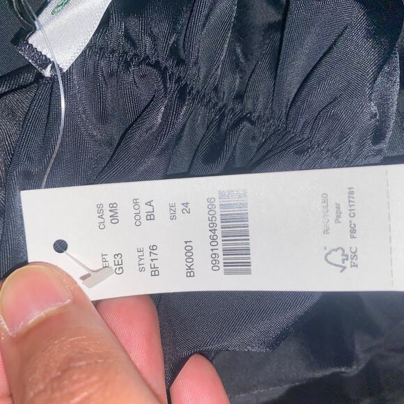 NWT J. Crew Black Ruched Sweetheart One-Piece Swim Bathing Suit Women's Size 24 - Picture 6 of 8